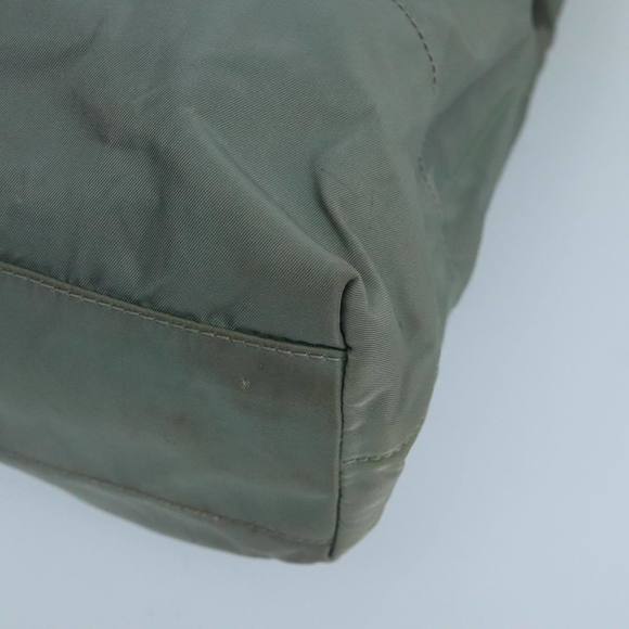 PRADA Tote Bag Nylon Gray Auth mr715 - Picture 9 of 16